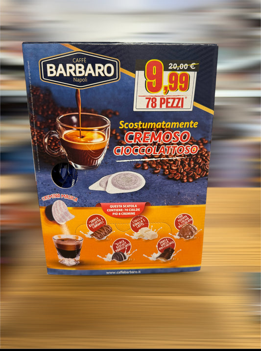 70 Cialde + 8 Cremine Magiche | Miscela BLU DOLCE |BARBARO