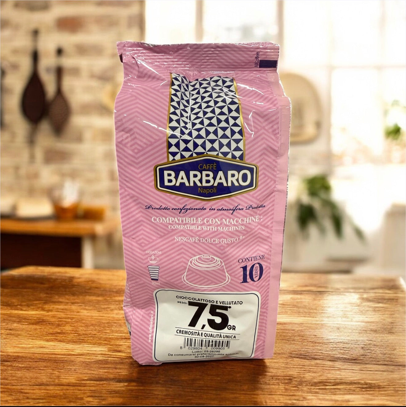 90 Capsule da 7,5 gr Caffè Barbaro compatibili con macchine da caffè a marchio Nescafé®* Dolce Gusto®* - Rosa - Per Lei
