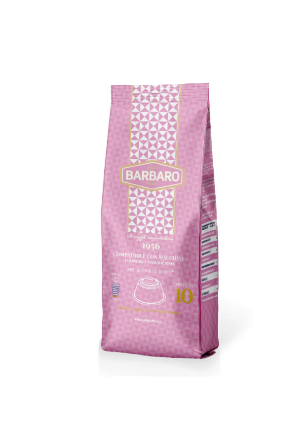 90 Capsule Caffè Barbaro compatibili con macchine da caffè a marchio Nescafé®* Dolce Gusto®* - Rosa - Per Lei