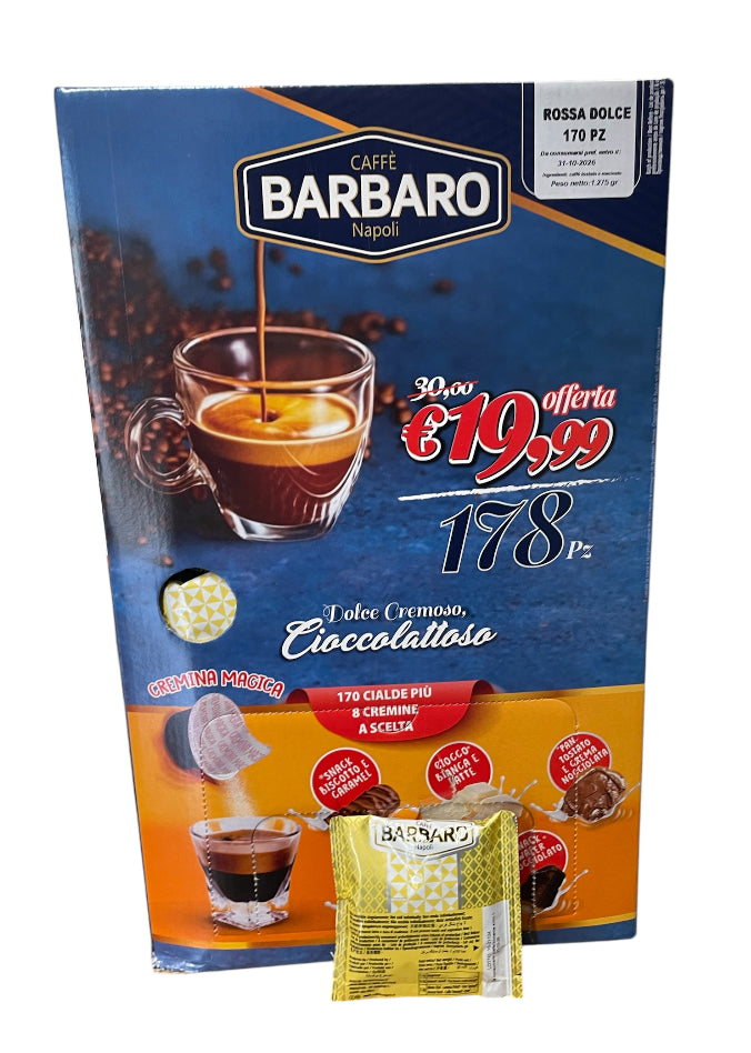 BARBARO | CIALDE ESE 44 MM | 170 CIALDE + 8 CREMINE MAGICHE