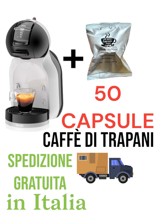 DeLonghi Nescafé Dolce Gusto Mini Me EDG155.BG - Nero/Grigio + 50 Capsule Caffè Di Trapani in OMAGGIO
