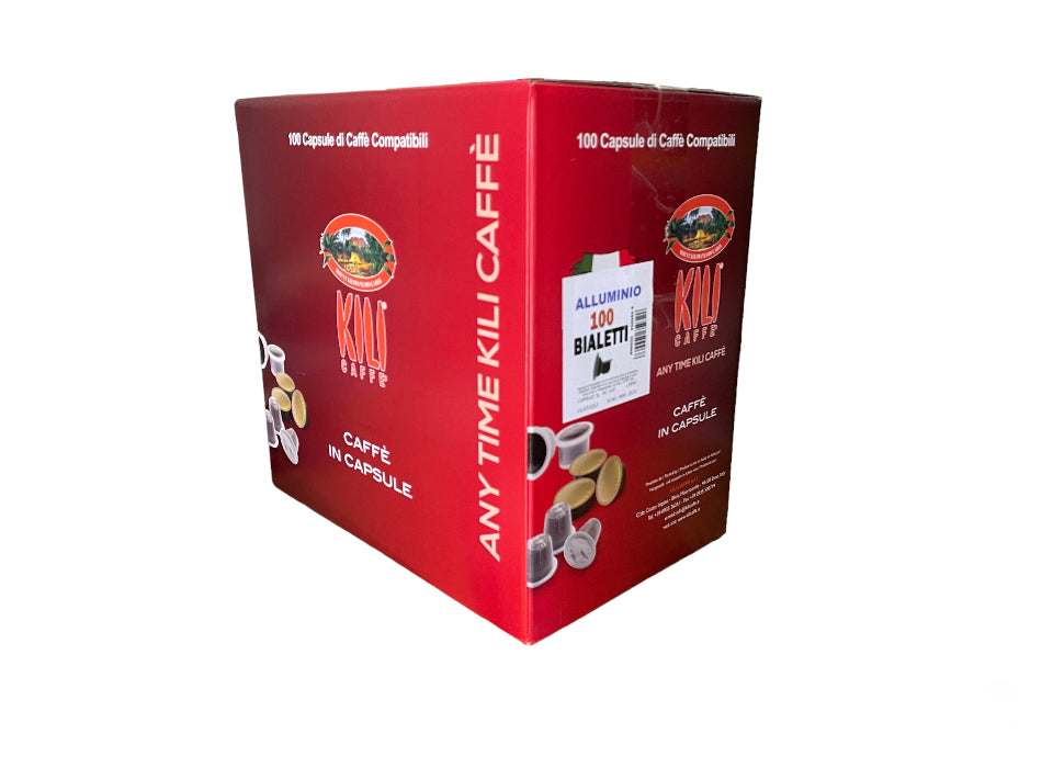 100 Bialetti Alluminio KILI CAFFE'