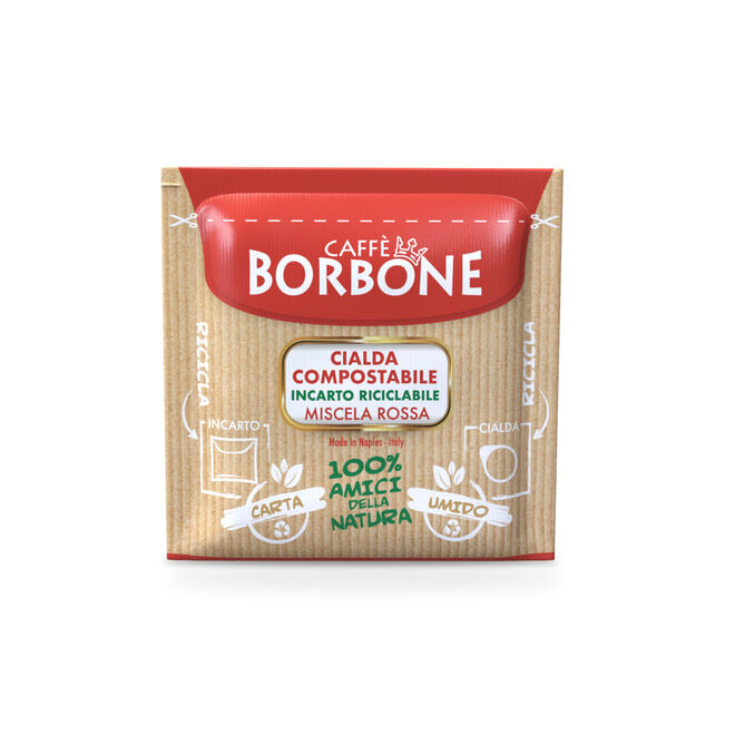 150 Cialde ESE 44 mm Caffè Borbone Miscela ROSSA