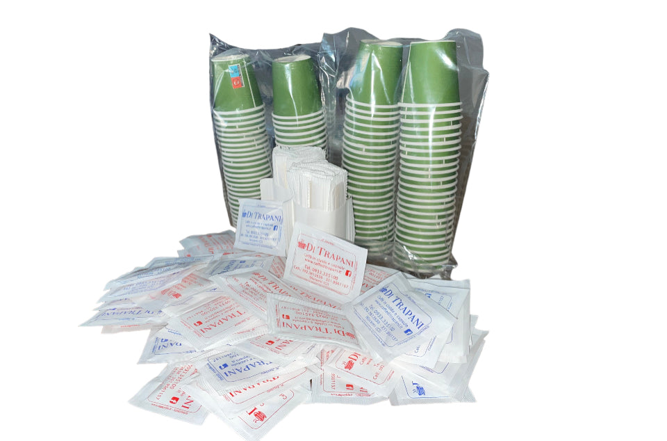 KIT BIO da 100 x3 (Zucchero, Palettine, Bicchieri)