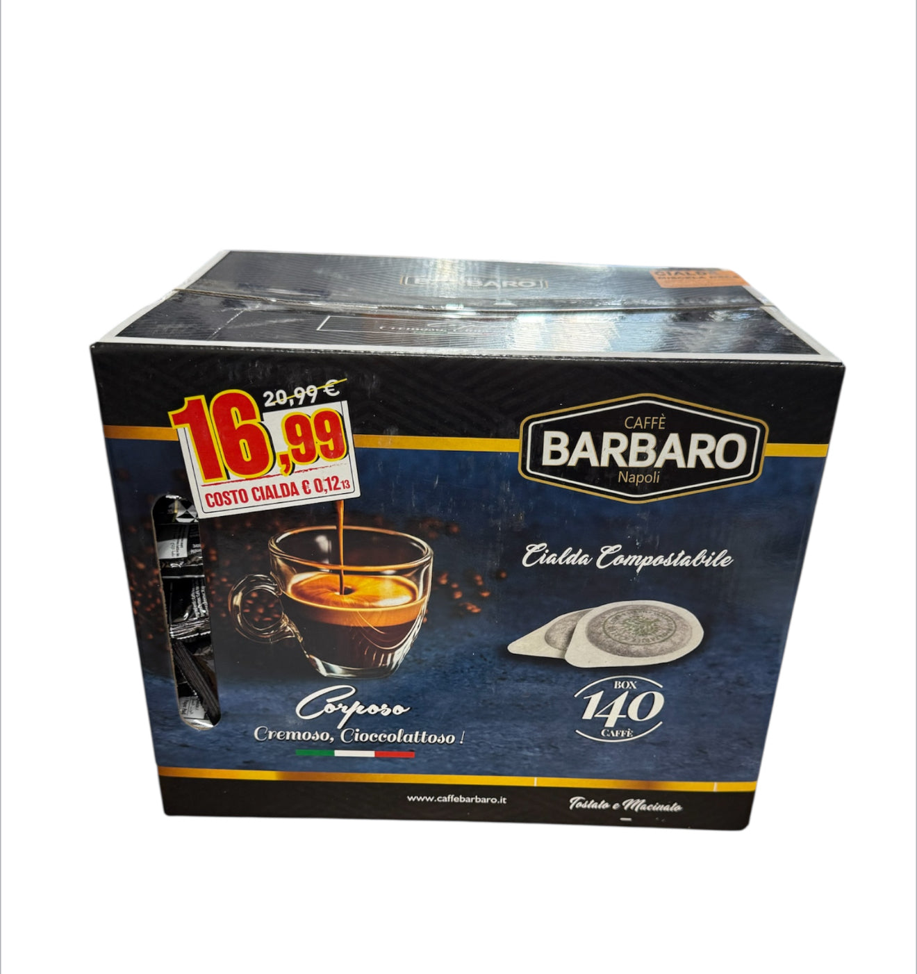 BARBARO | MISCELA NERA| CIALDE ESE 44 MM | 140 CIALDE |