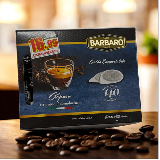 BARBARO | MISCELA NERA| CIALDE ESE 44 MM | 140 CIALDE |