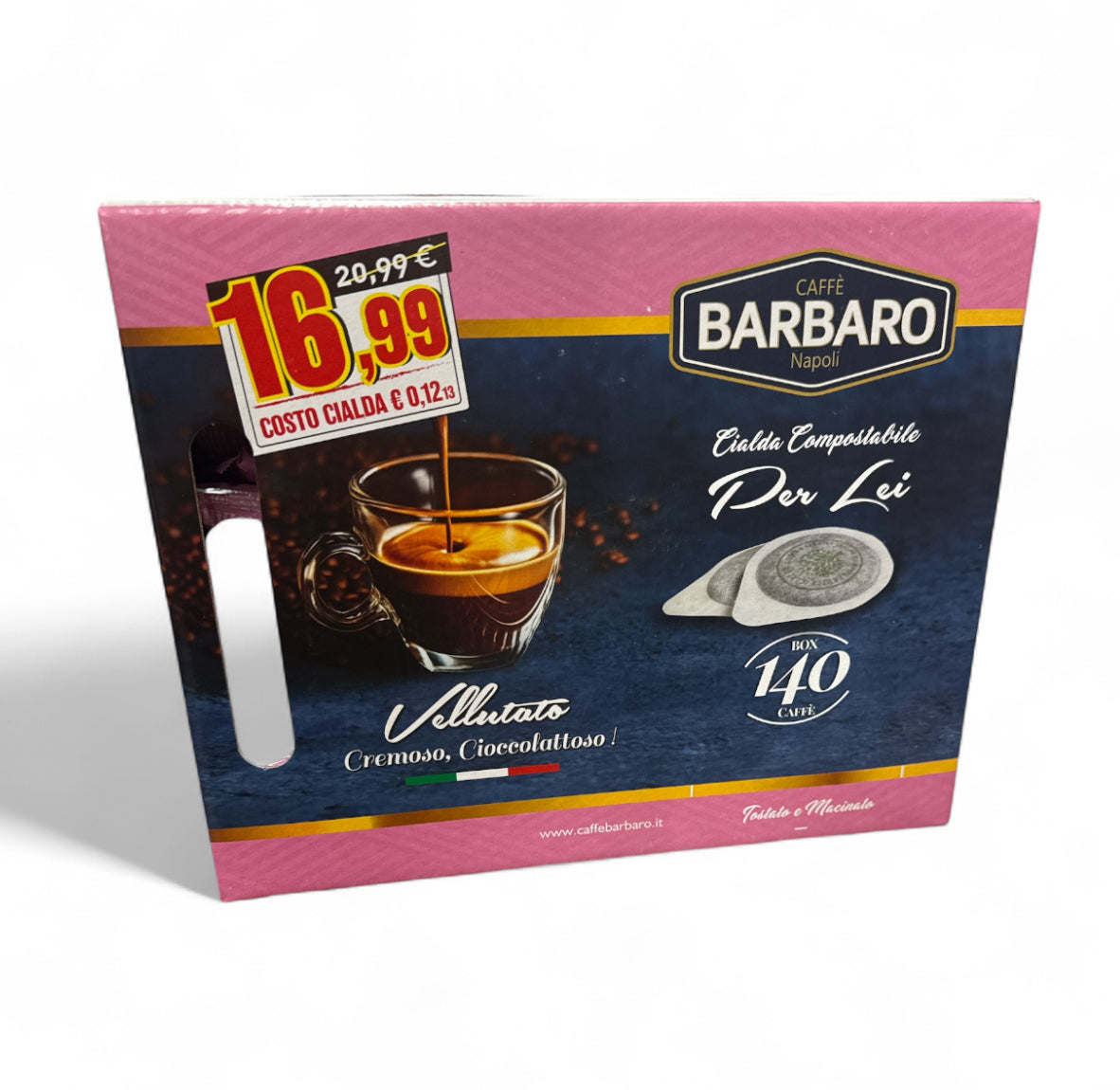 BARBARO | MISCELA ROSA| CIALDE ESE 44 MM | 140 CIALDE |