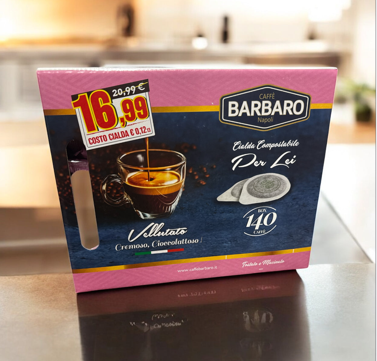 BARBARO | MISCELA ROSA| CIALDE ESE 44 MM | 140 CIALDE |