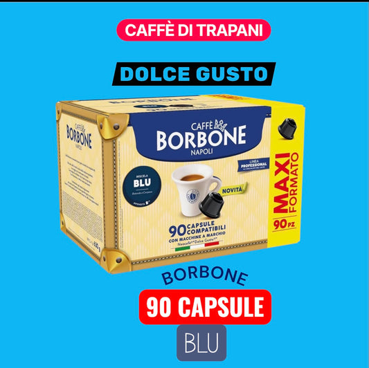 90 Capsule | BORBONE | Miscela BLU🔹|  Compatibili Dolce Gusto | *nuovo formato*
