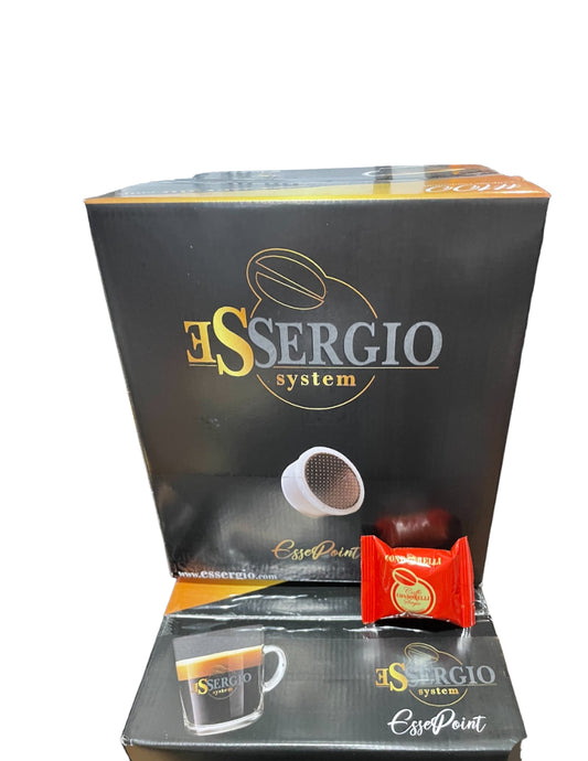 100 Capsule compatibili con macchine caffè Essse Caffè ed Essergio Condorelli | Miscela ROSSA |