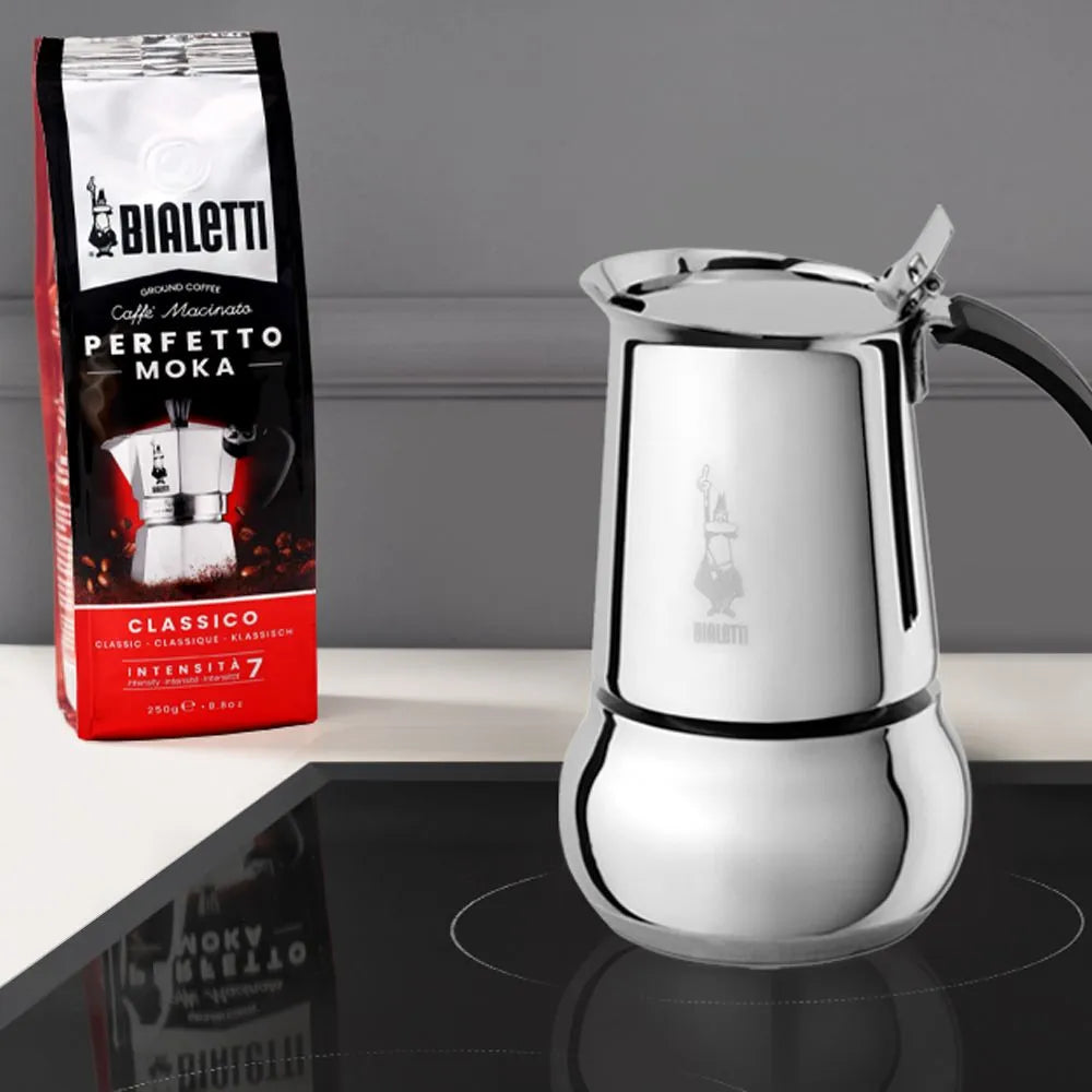 CAFFETTIERA BIALETTI KITTY ELEGANCE INOX | 4 TAZZE